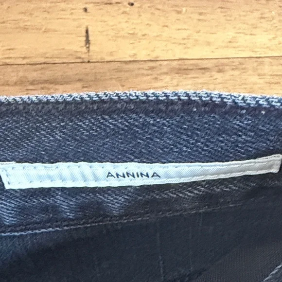 Citizens Of Humanity Dark Charcoal Annina High-Rise Wide-Leg Jeans - Picture 3 of 8